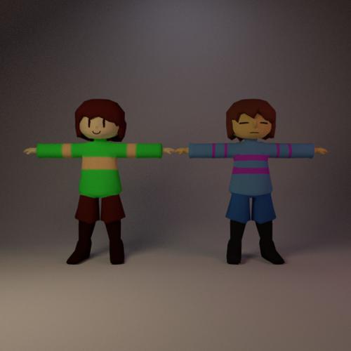 Undertale - Frisk & Chara preview image